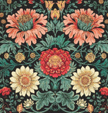 Cushion Cover Mid Century Cross Stitch Sewing Modern Embroidery Pattern Classic Artwork Art Needlework Embroidery Bright Floral Mid Century