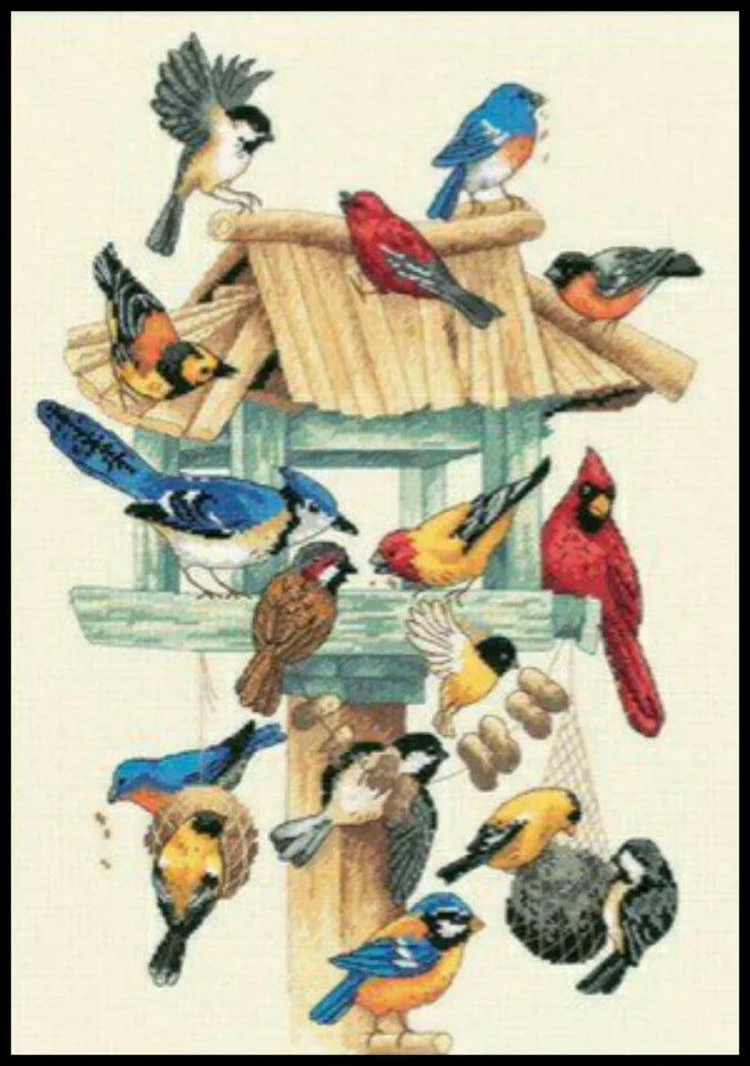 Winter Birds Cross Stitch Pattern | Forest Birds Cross Stitch Patterns | Instant Download PDF