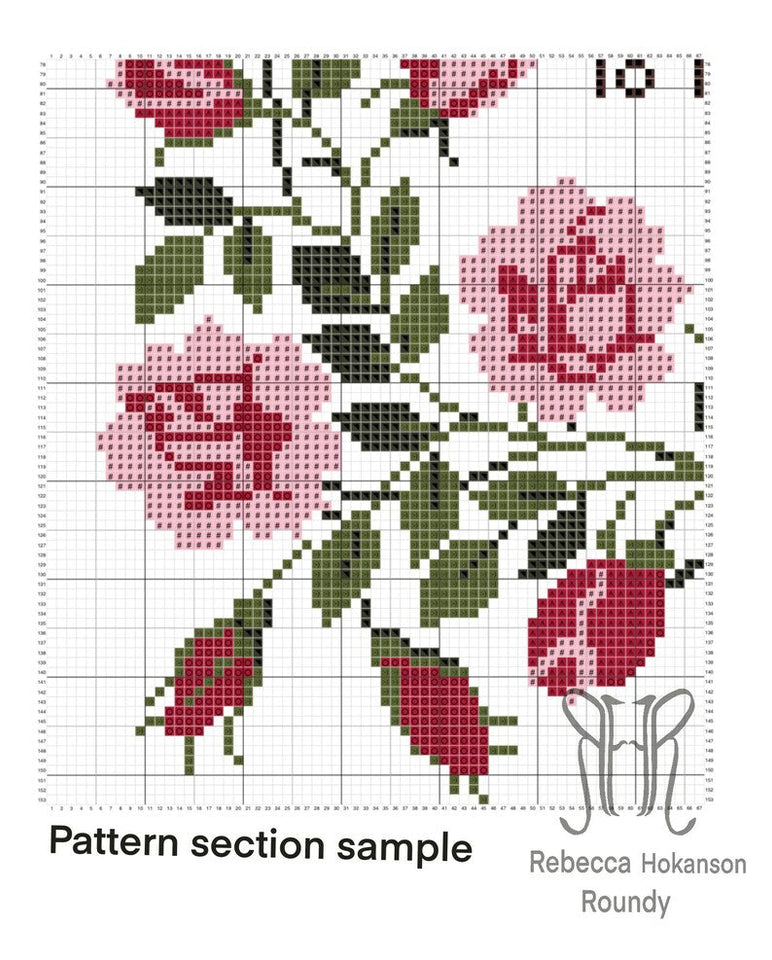 To love and be loved. Floral quote Cross stitch pattern