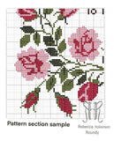 To love and be loved. Floral quote Cross stitch pattern