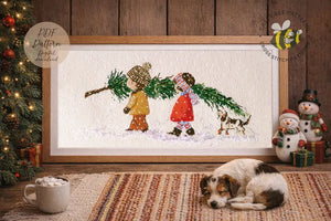 Christmas Tree Cross Stitch Pattern: Children Cross Stitch Design (PDF Pattern)